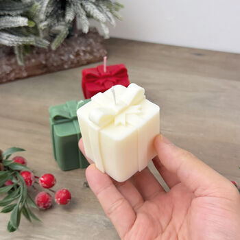 Christmas Present Candle Christmas Gift Box Candle, 5 of 10