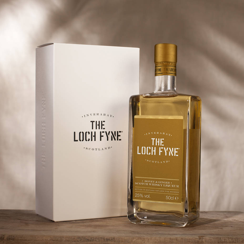 personalised honey and ginger scotch whisky liqueur by loch fyne