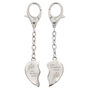 Personalised Mother And Daughter Heart Keyrings, thumbnail 3 of 4