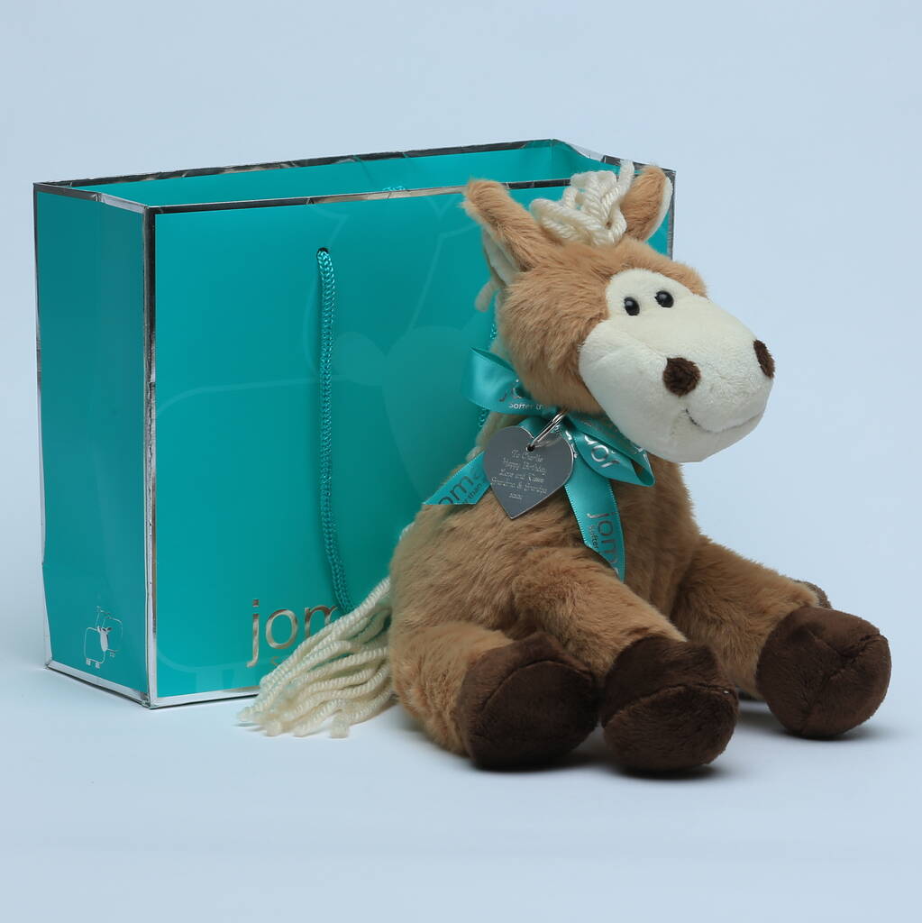 Image of Haffie Pony With Personalised Engraved Message Tag