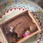 Hand Iced Personalised Brown Bear Biscuit Gift, thumbnail 1 of 6