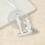 Engagement Silhouette Personalised Christmas Decoration, thumbnail 2 of 2