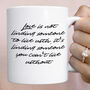 Love Quote Mug Valentine Gift For Him Or Her, thumbnail 6 of 8