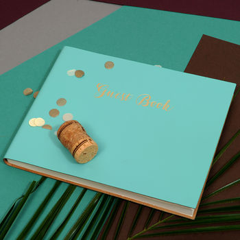 Guest Book In Colourful Recycled Leather, 5 of 5