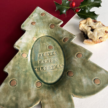 Christmas Tree Ceramic Plate, 2 of 8