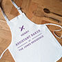 Personalised Head Baker Apron Gift, thumbnail 4 of 7