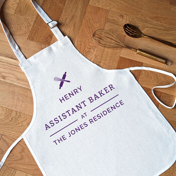 Personalised Head Baker Apron Gift, 4 of 7