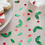 Holly Shaped Christmas Table Confetti Scatter, thumbnail 1 of 3