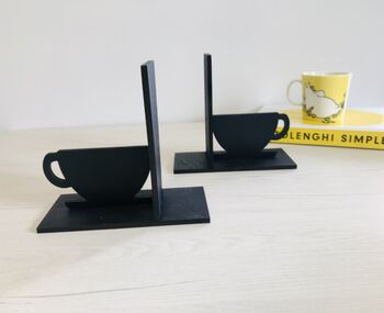 Coffee Or Tea Wooden Bookends, 2 of 2