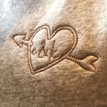 Embroidered Love Heart Arrow Jumper, 2 of 9