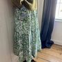 Green Blue Floral Maxi Dress, thumbnail 2 of 4