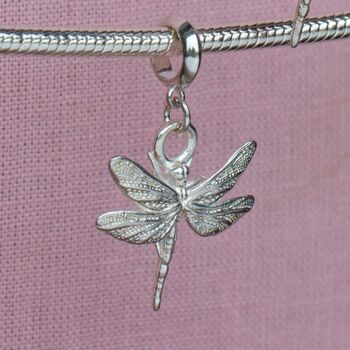 Dragonfly Charm Sterling Silver, 4 of 6