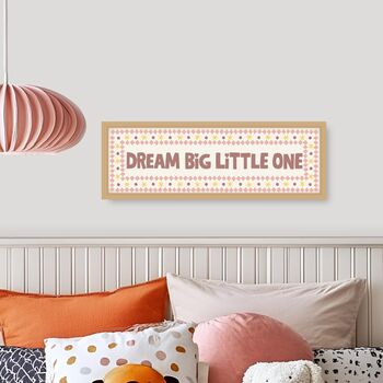 Framed Panoramic Dream Big Little One Print, 4 of 12