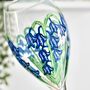 Bluebell Painted Wine Glass, thumbnail 3 of 8