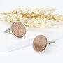 50th Birthday 1976 Halfpenny Coin Cufflinks, thumbnail 2 of 11