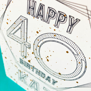 Personalised Age Happy Birthday Card, 2 of 2