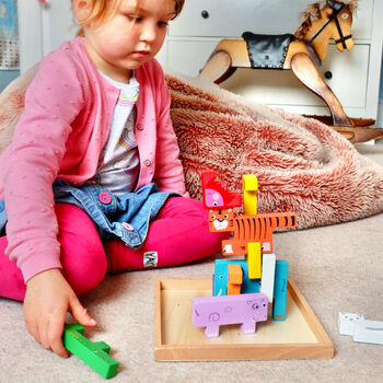 Wooden Animal Stacking And Balancing Puzzle Set, 4 of 11