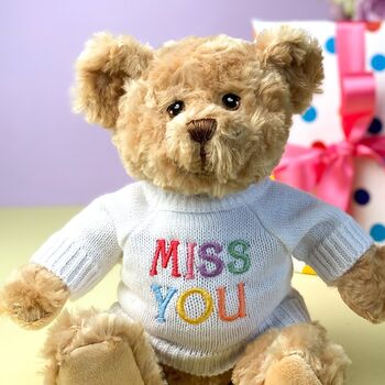 Keeleco Recycled Dougie Gift Bear 'Miss You', 2 of 4