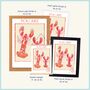 'You're My Lobster' Wall Art Print In A4 Or A3, thumbnail 8 of 8