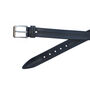 Men's Thick Black Leather Belt Free Personalisation, thumbnail 3 of 8