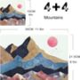 Set Of Four Mountain Placemats And Coasters, thumbnail 7 of 7