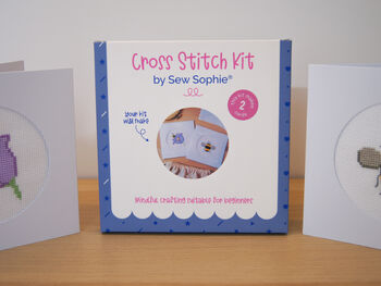 Bumble Bee Cross Stitch Card Making Kit, 2 of 4