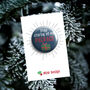 Naughty Xmas Badge 'Stop Staring At My Package', thumbnail 1 of 5