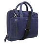 Ashbourne Briefcase Blue Suede, thumbnail 3 of 3