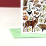 Woodland Wildlife Of Britain Greeting Card, thumbnail 5 of 8