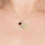 18ct Gold Plated January Birthstone Necklace Set, thumbnail 2 of 10