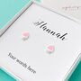 Personalised Sterling Silver Pink Cupcake Earrings, thumbnail 1 of 3