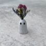 Mini Ghost Vase With Dried Flowers Mothers Day Gift, thumbnail 5 of 7