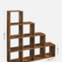 Cube Compartment Bookcase Staircase Shelf Storage Unit, thumbnail 8 of 12