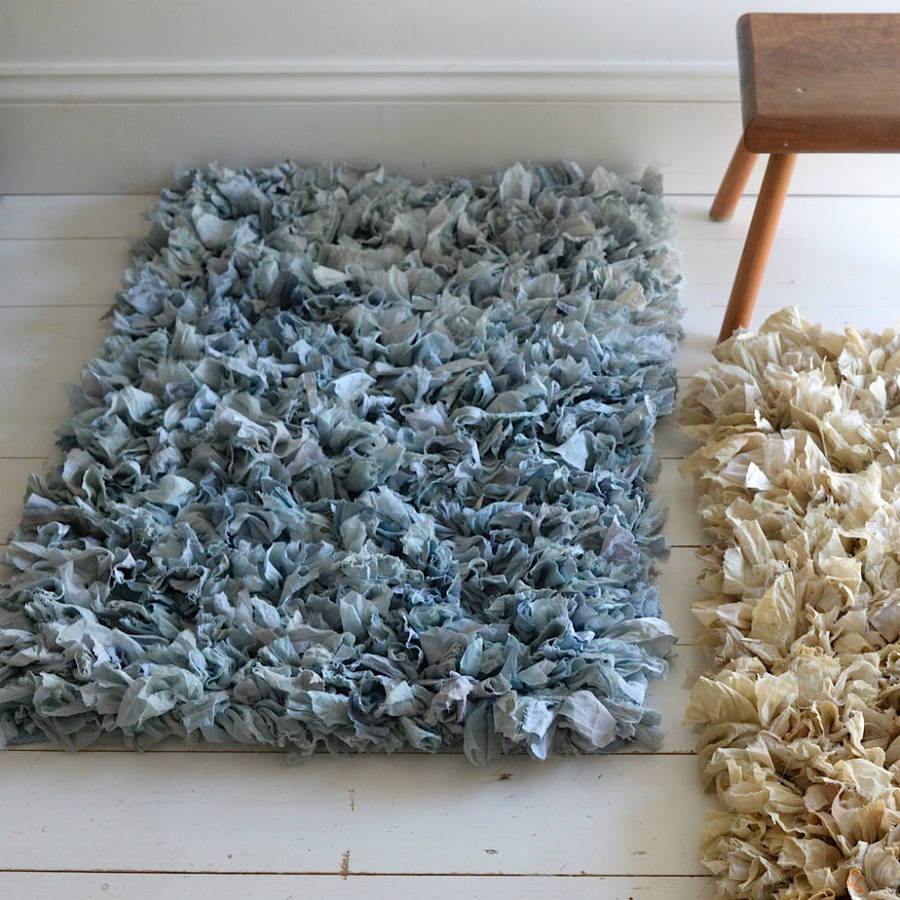 Recycled Silk And Crepe Rag Rug, 1 of 5