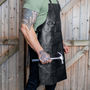 Personalised Full Grain Leather Apron In Black, thumbnail 7 of 9