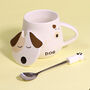 G Decor Dog Ceramic Tea Coffee Mug With Matching Lid, thumbnail 4 of 6