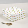 Map Dots Luxury Heavyweight Wrapping Paper, thumbnail 1 of 6