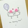 Personalised 'Button Anniversary' Handmade Card, thumbnail 8 of 11