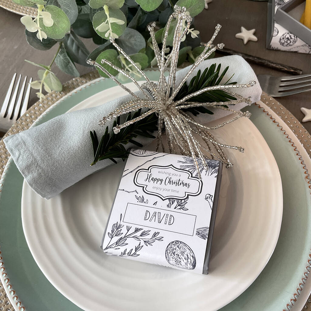 Christmas Place Setting Table Gifts Pine By Cotton & Grey