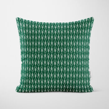 Green Gingerbread House Christmas Cushion, 4 of 4