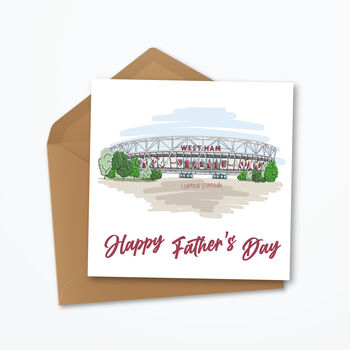 West Ham Father’s Day Card, London Stadium, 2 of 4