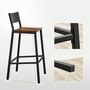 Set Of Two Breakfast Kitchen Bar Stool Counter Chairs, thumbnail 8 of 9