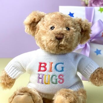 Keeleco Recycled Dougie Gift Bear 'Big Hugs', 2 of 4