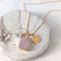 The Trio Rose Quartz Necklace, thumbnail 1 of 8