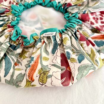 Waterproof Shower Cap In Wild Meadow Print, 2 of 3