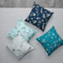Rspb Blossom And Bird Navy Cushion Cover, thumbnail 2 of 2