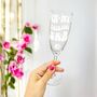 In My Thirties Era Champagne Glass 30th Birthday Gift In Various Colours, thumbnail 1 of 6