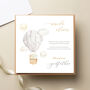 Will You Be My Godfather Night And Day, Hot Air Balloon Card, thumbnail 1 of 2