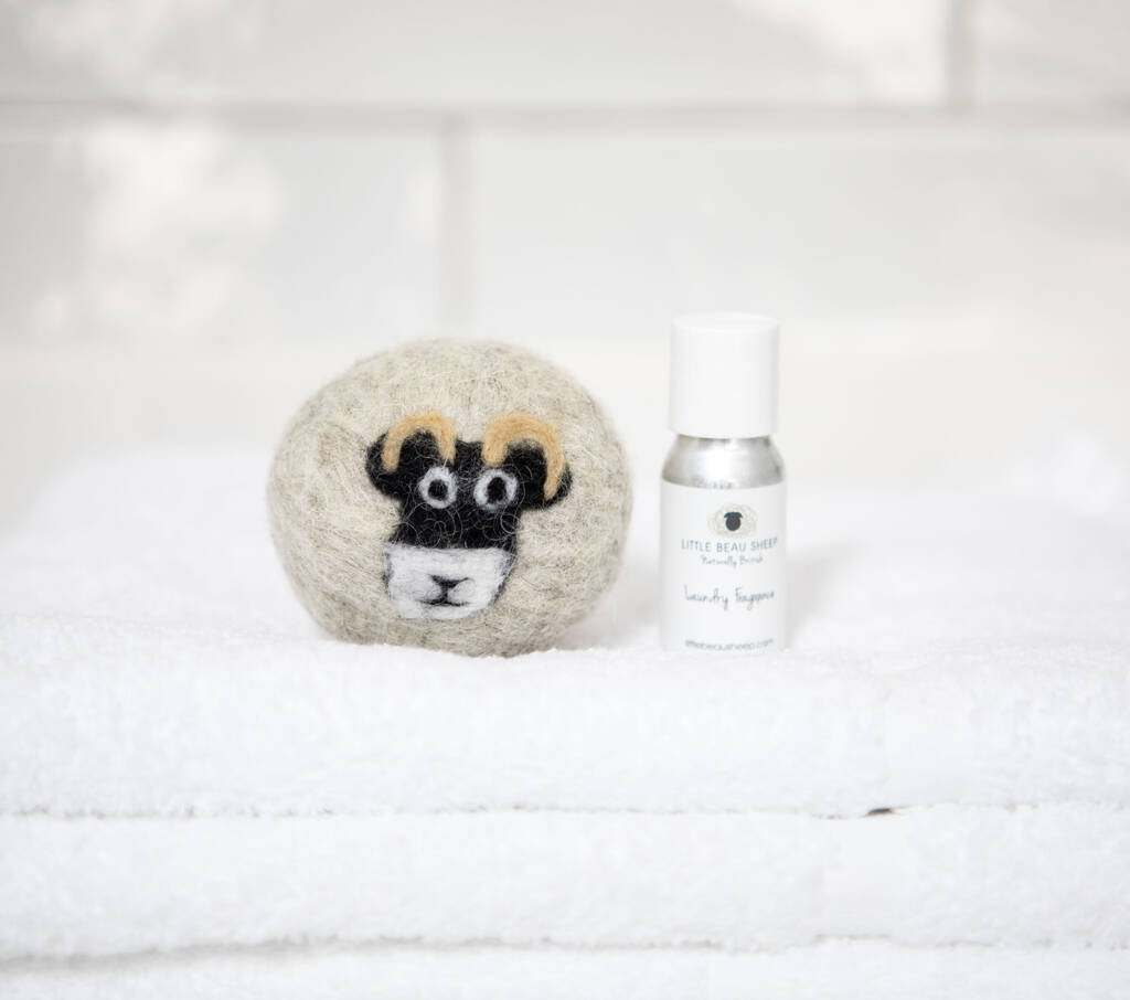 Swaledale Sheep Laundry Ball And Laundry Fragrance, 1 of 3