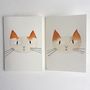 Handmade Watercolour Personalised Cat Painting Card, thumbnail 2 of 12